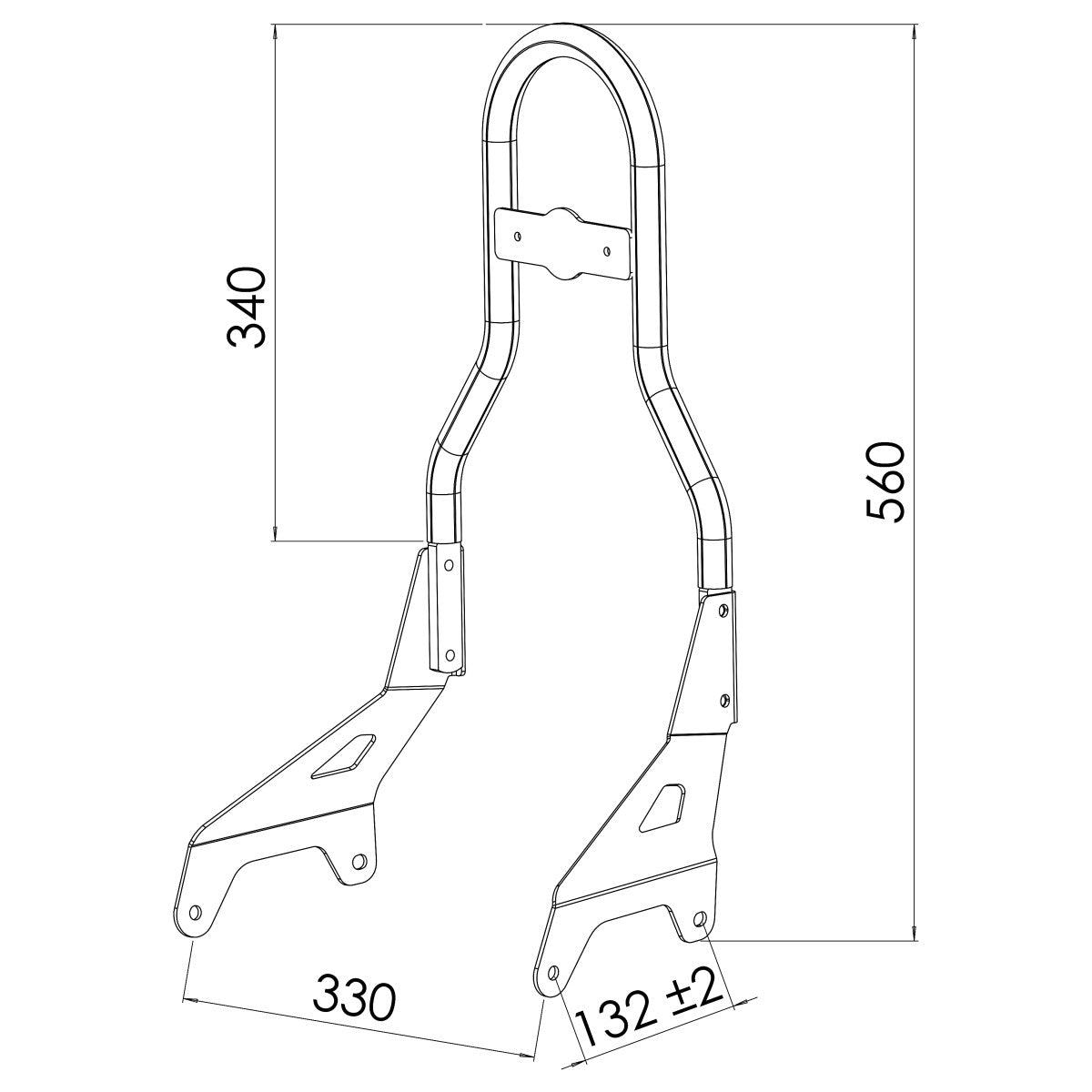 Sissy Bar CL Yamaha XV 950 R