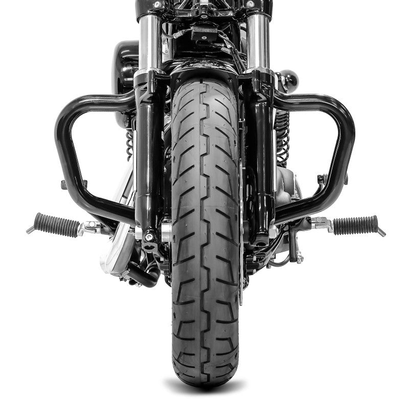 Crash bar tip Mustache pentru Harley Davidson Sportster 04-20, Negru Protectie motor