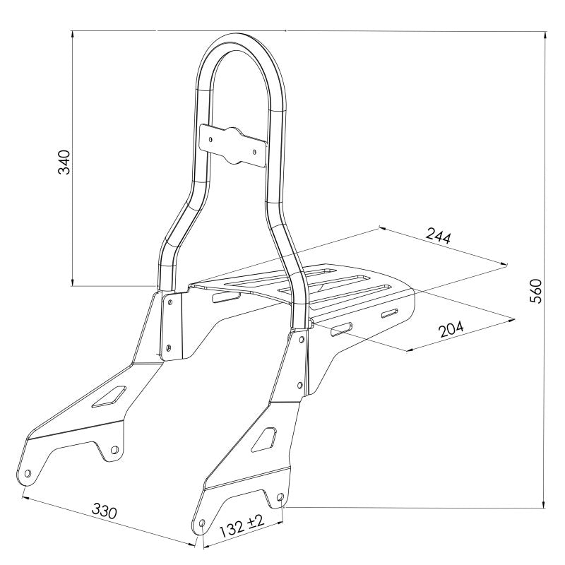 Sissy Bar CL+GT Yamaha XV 950 R