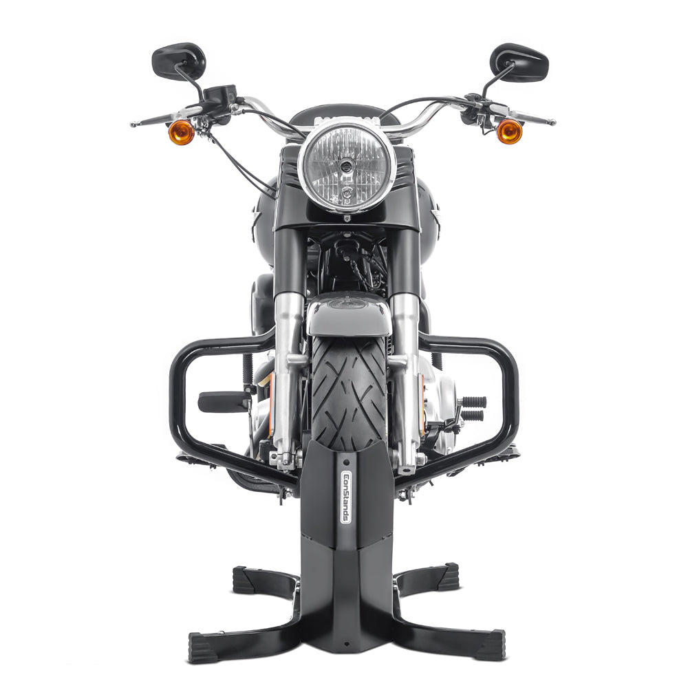 Crash bar tip Mustache pentru Harley Davidson Softail 2000-2017, Negru Protectie motor