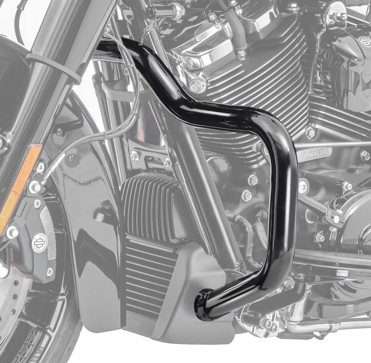 Crash bar pentru Harley Davidson Touring 09-23, Negru Protectie motor