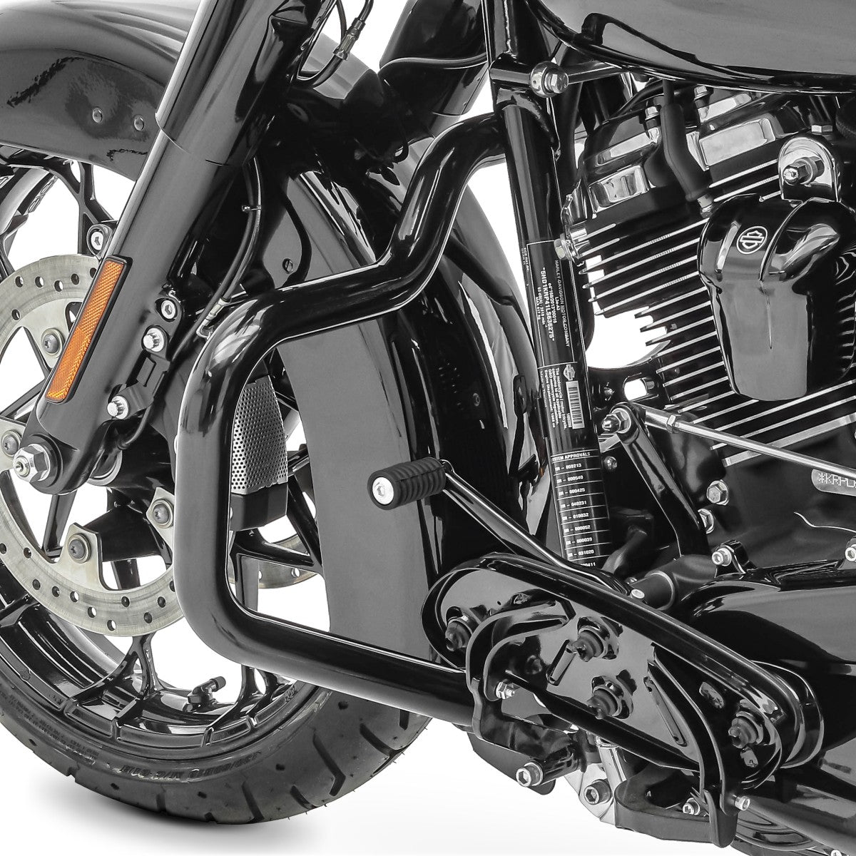 Crash bar pentru Harley Davidson Touring 09-23, Negru Protectie motor