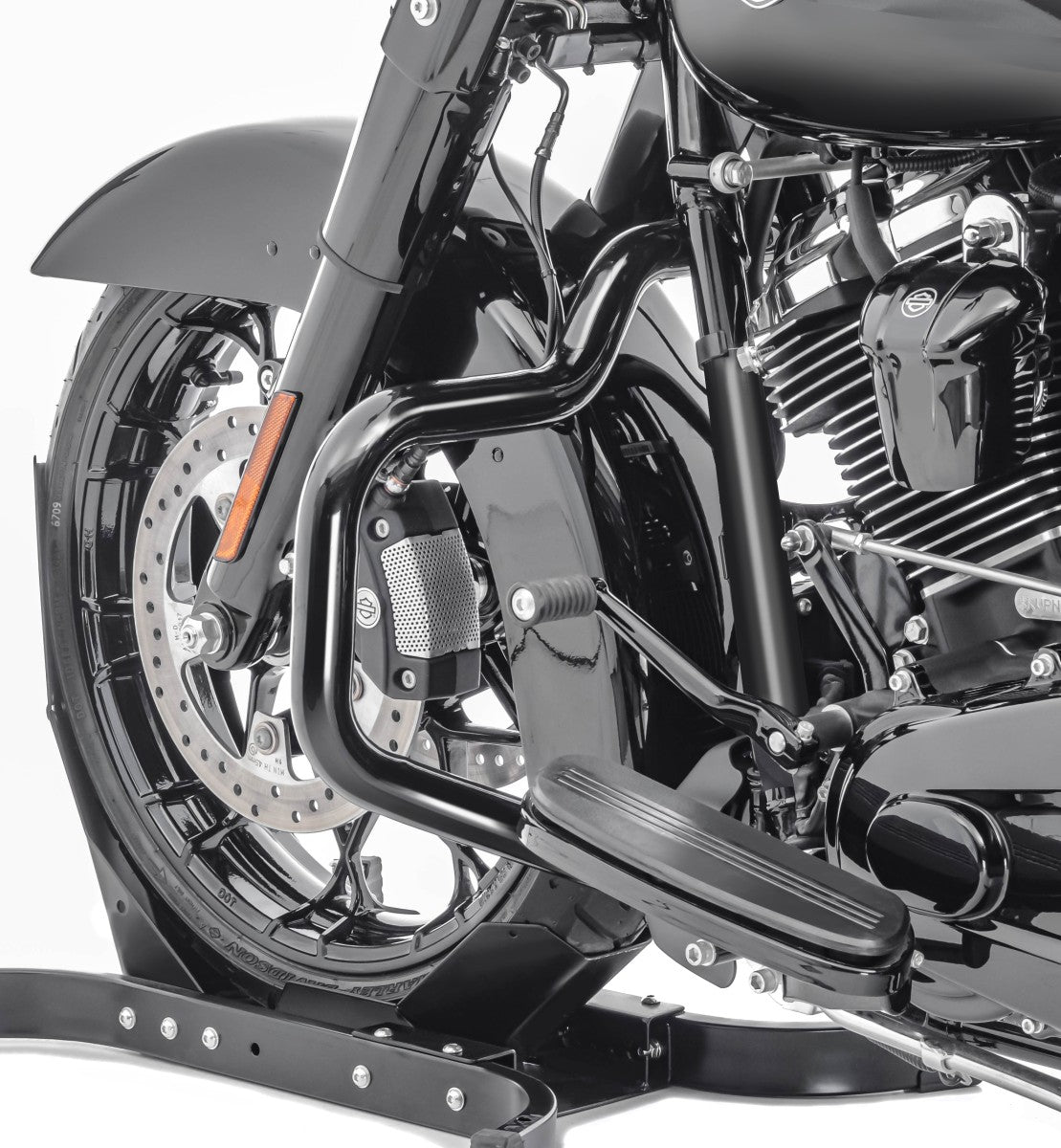 Crash bar pentru Harley Davidson Touring 09-23, Negru Protectie motor