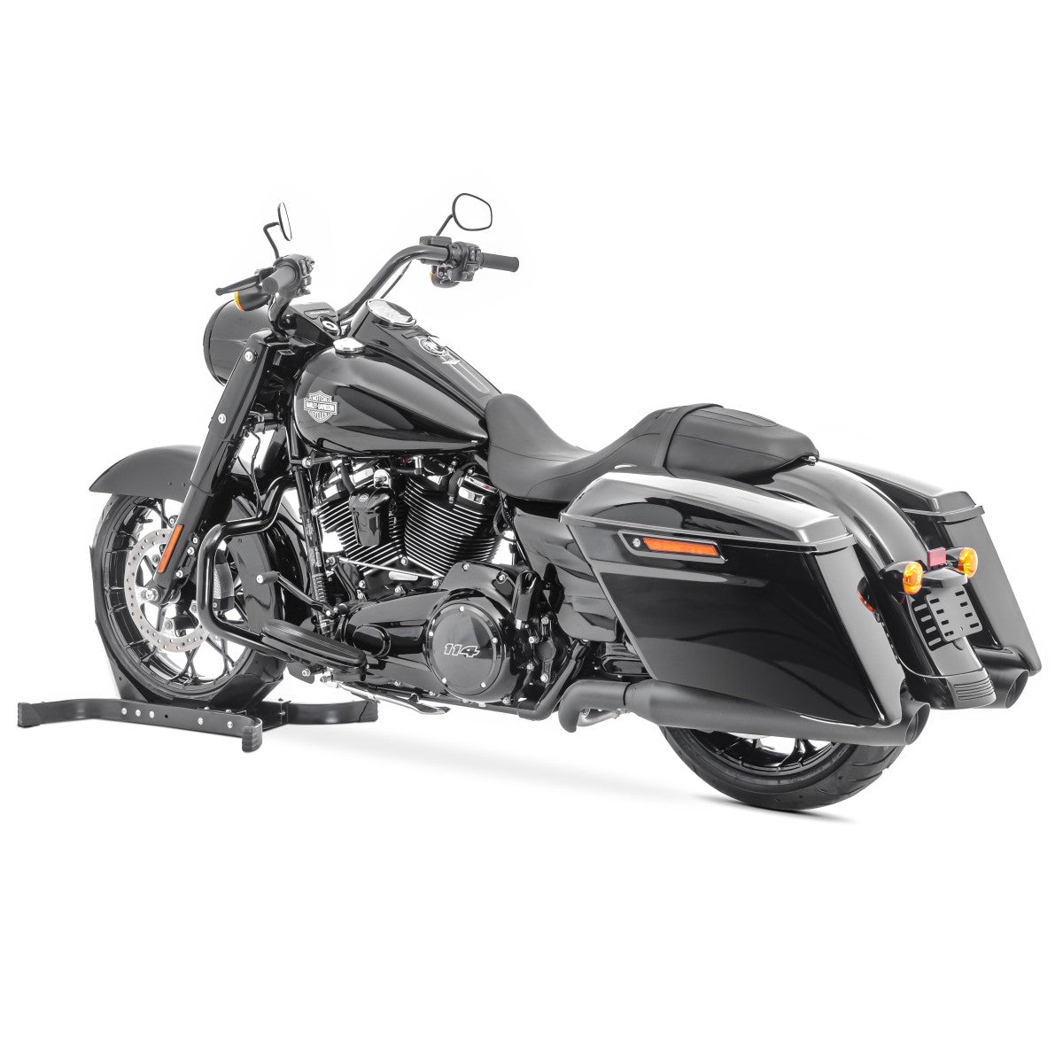 Crash bar pentru Harley Davidson Touring 09-23, Negru Protectie motor