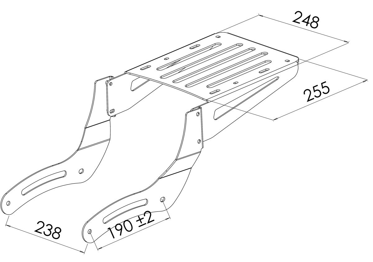 Portbagaj+ST Honda Rebel 500 17-23 DP357