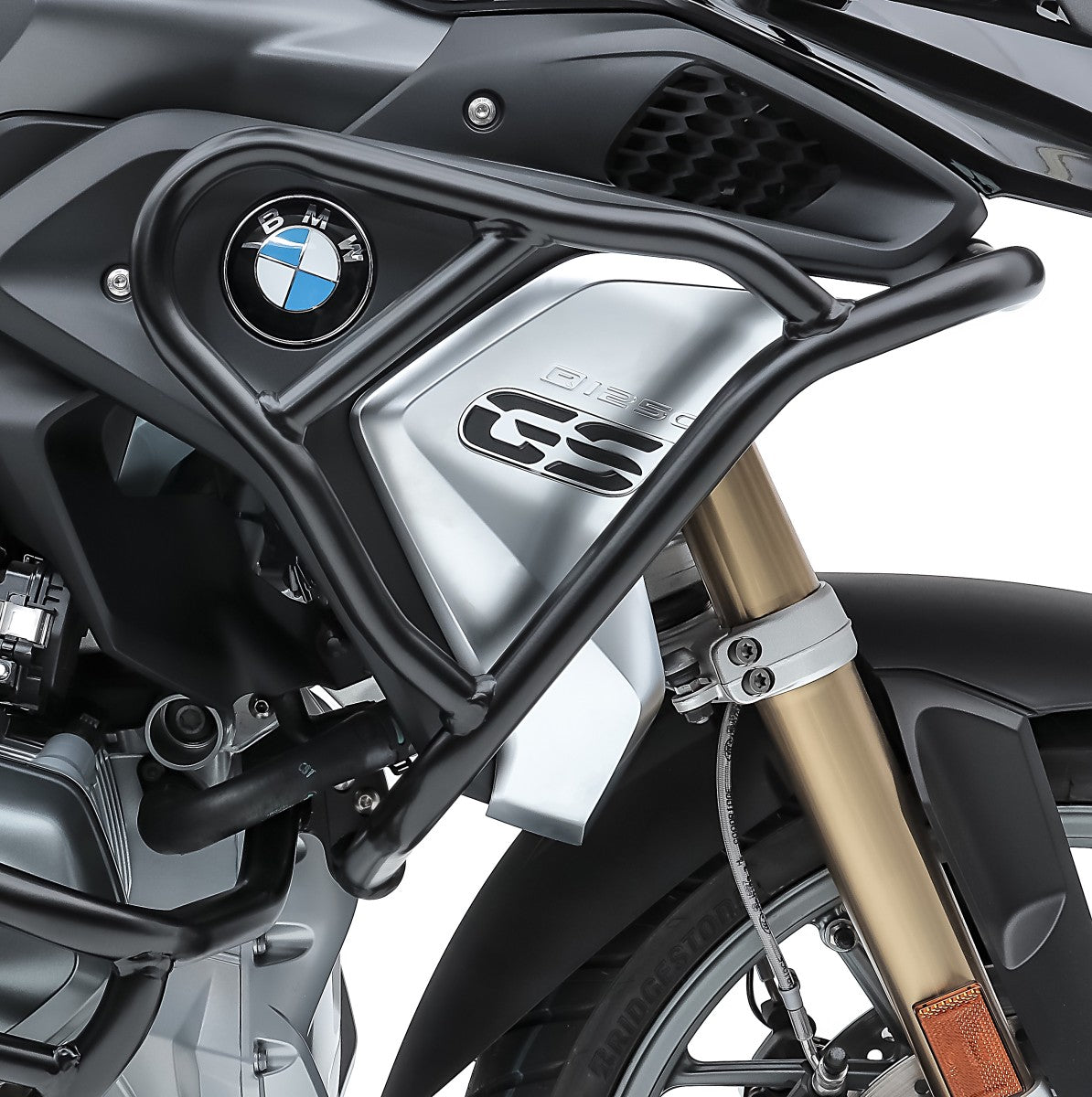 Crash bar, model L, pentru BMW R 1250 GS 19-21, Partea superioara, Negru Protectie motor