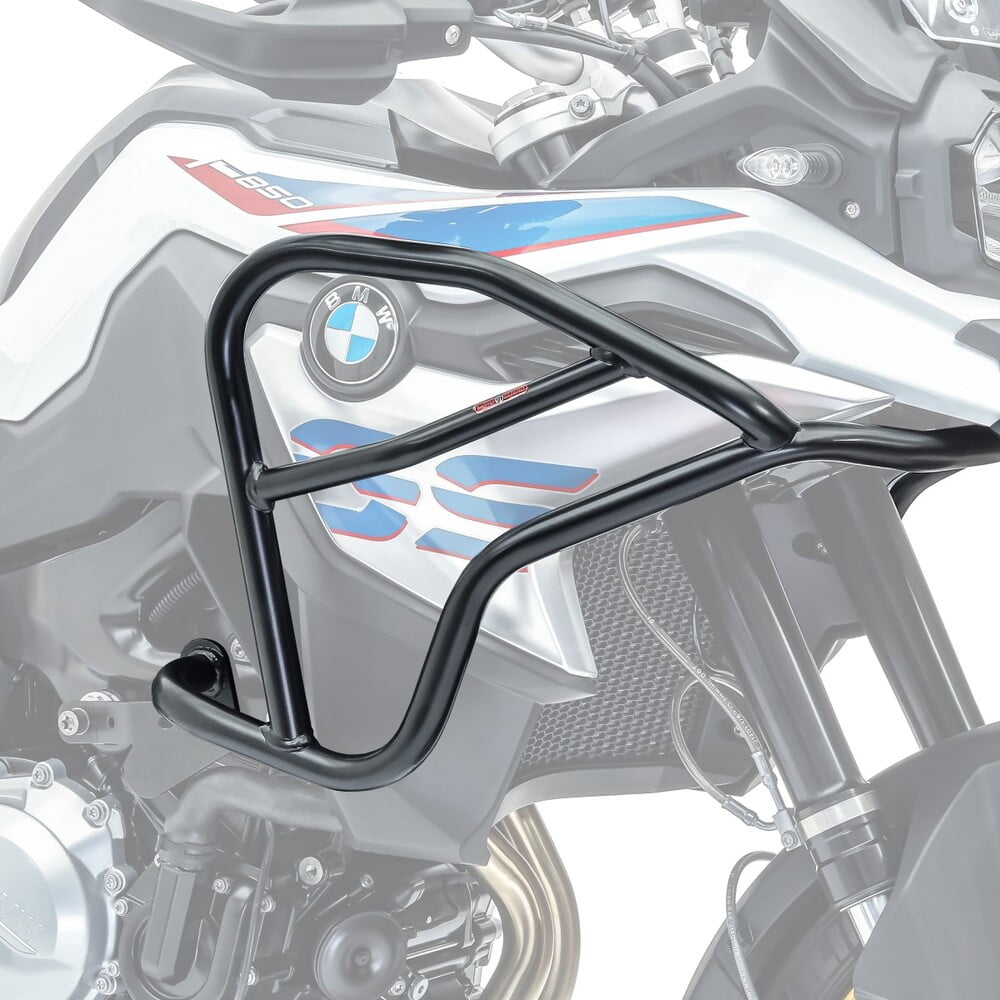 Crash bar pentru BMW F 750 GS / BMW F 850 GS 18-21 Partea superioară, Negru Protectie motor