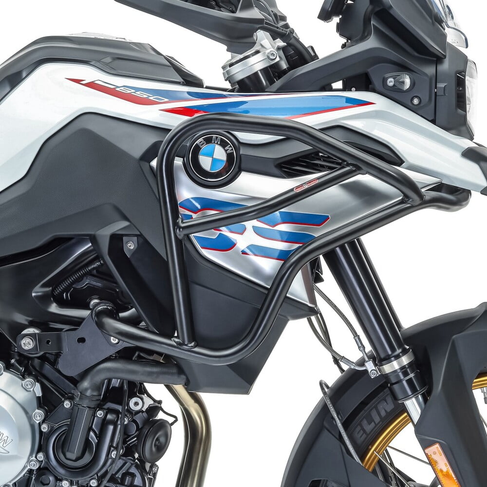 Crash bar pentru BMW F 750 GS / BMW F 850 GS 18-21 Partea superioară, Negru Protectie motor