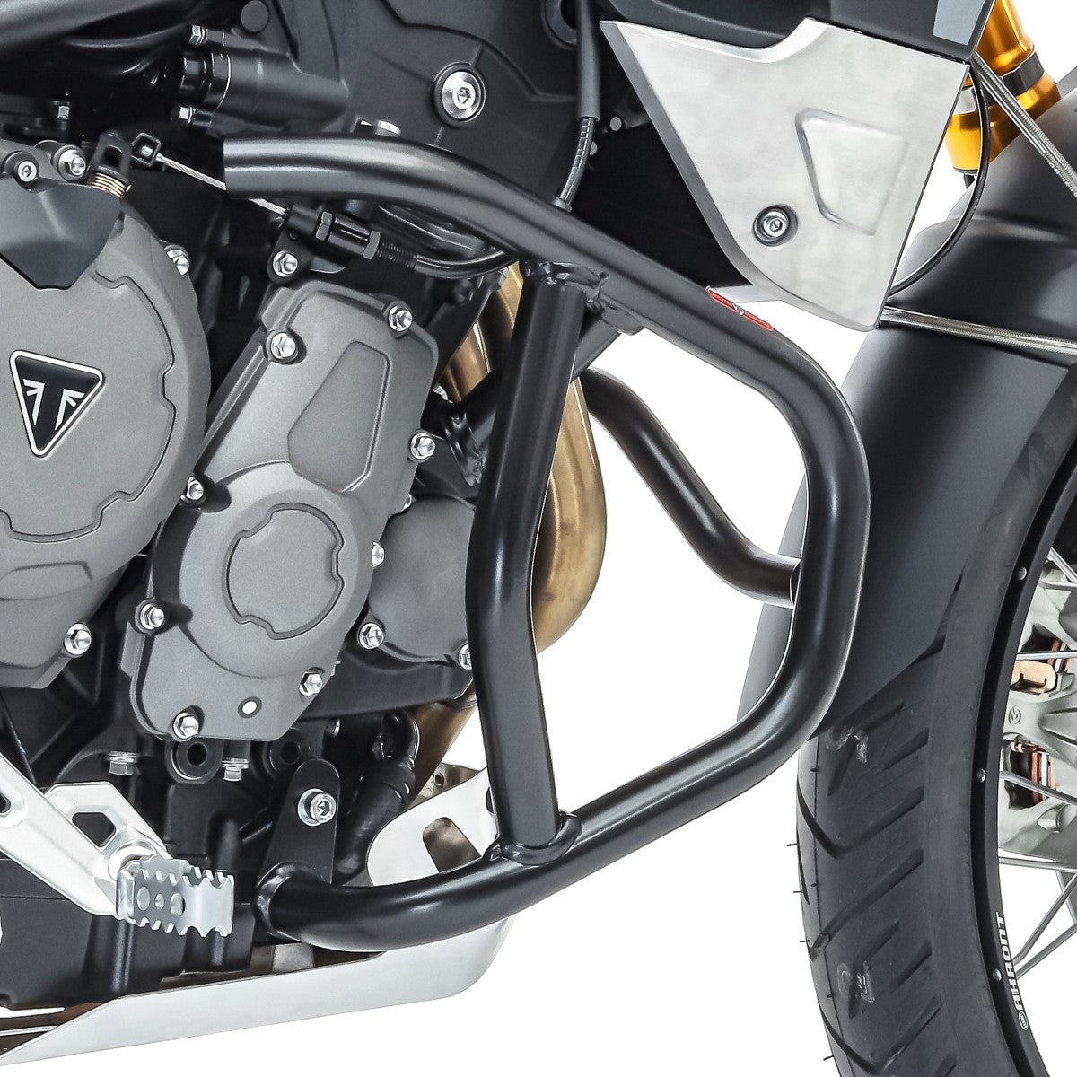 Crash bar pentru Triumph Tiger 900 / GT / Rally 20-24, Partea inferioara, Negru Protectie motor
