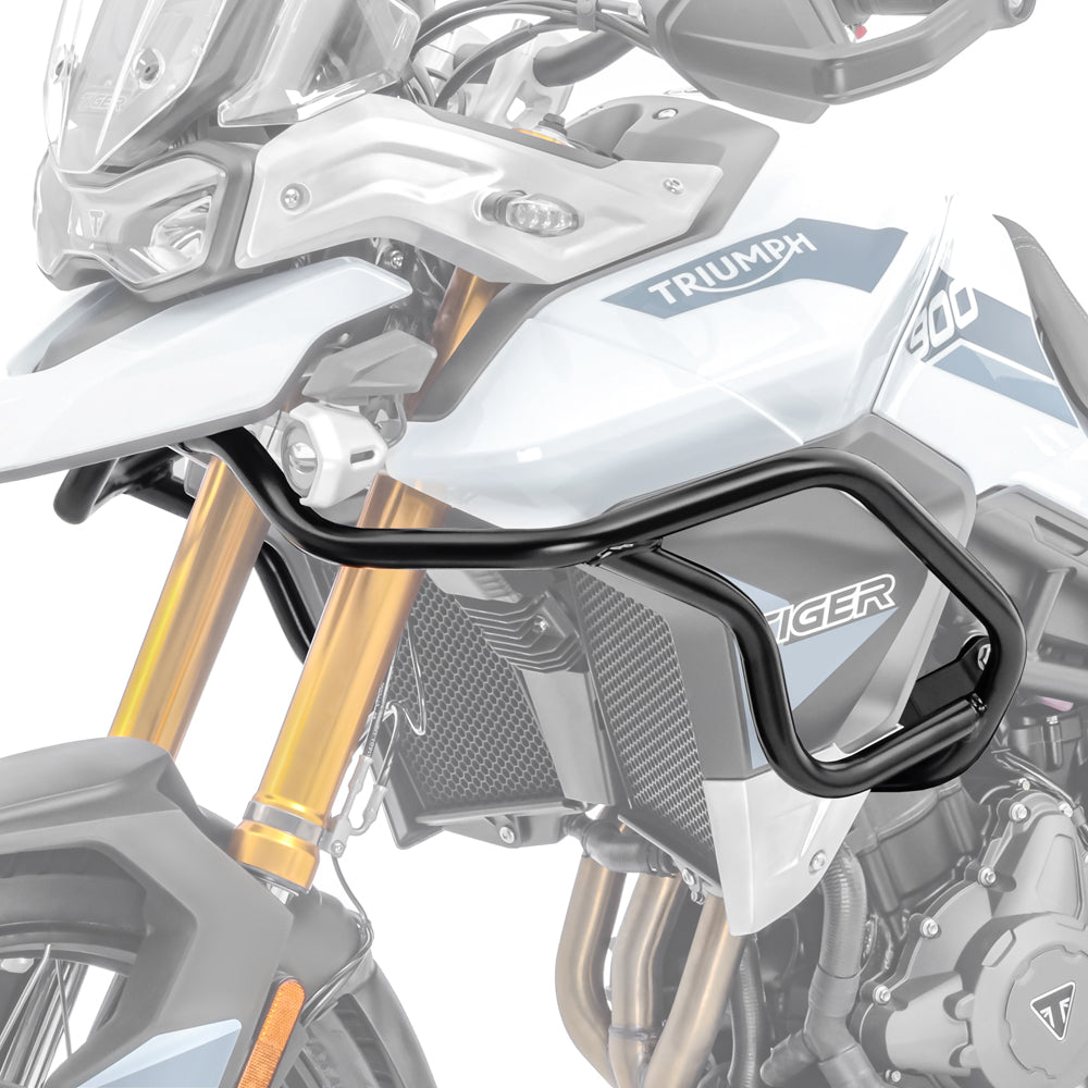 Crash bar pentru Triumph Tiger 900 / GT / Rally 20-24, Partea superioara, Negru Protectie motor