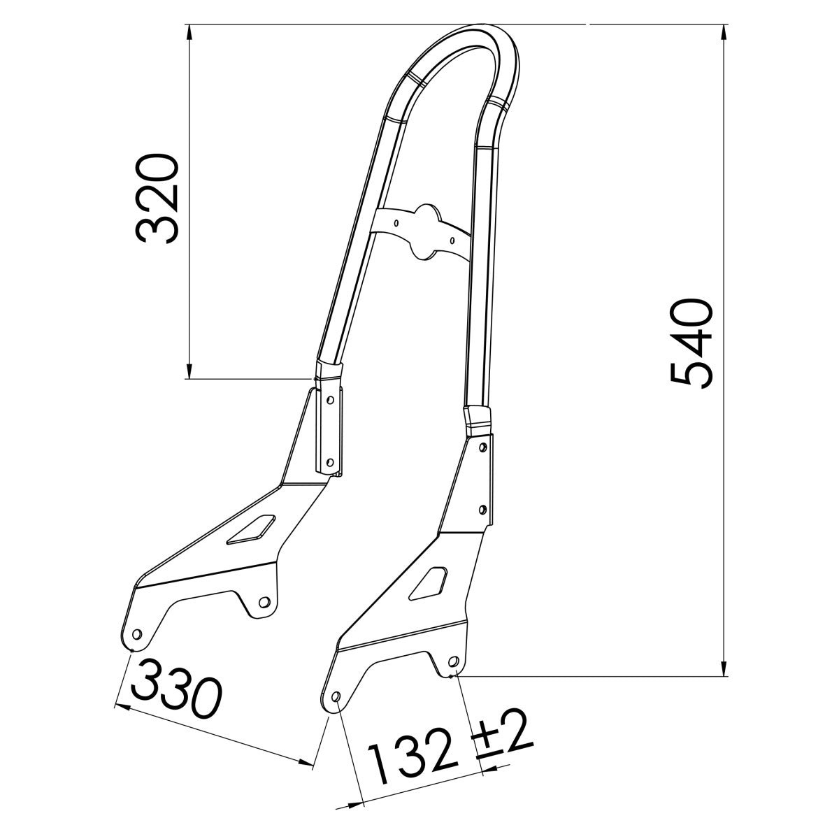 Sissy Bar CSM Yamaha XV 950/ R 14-20
