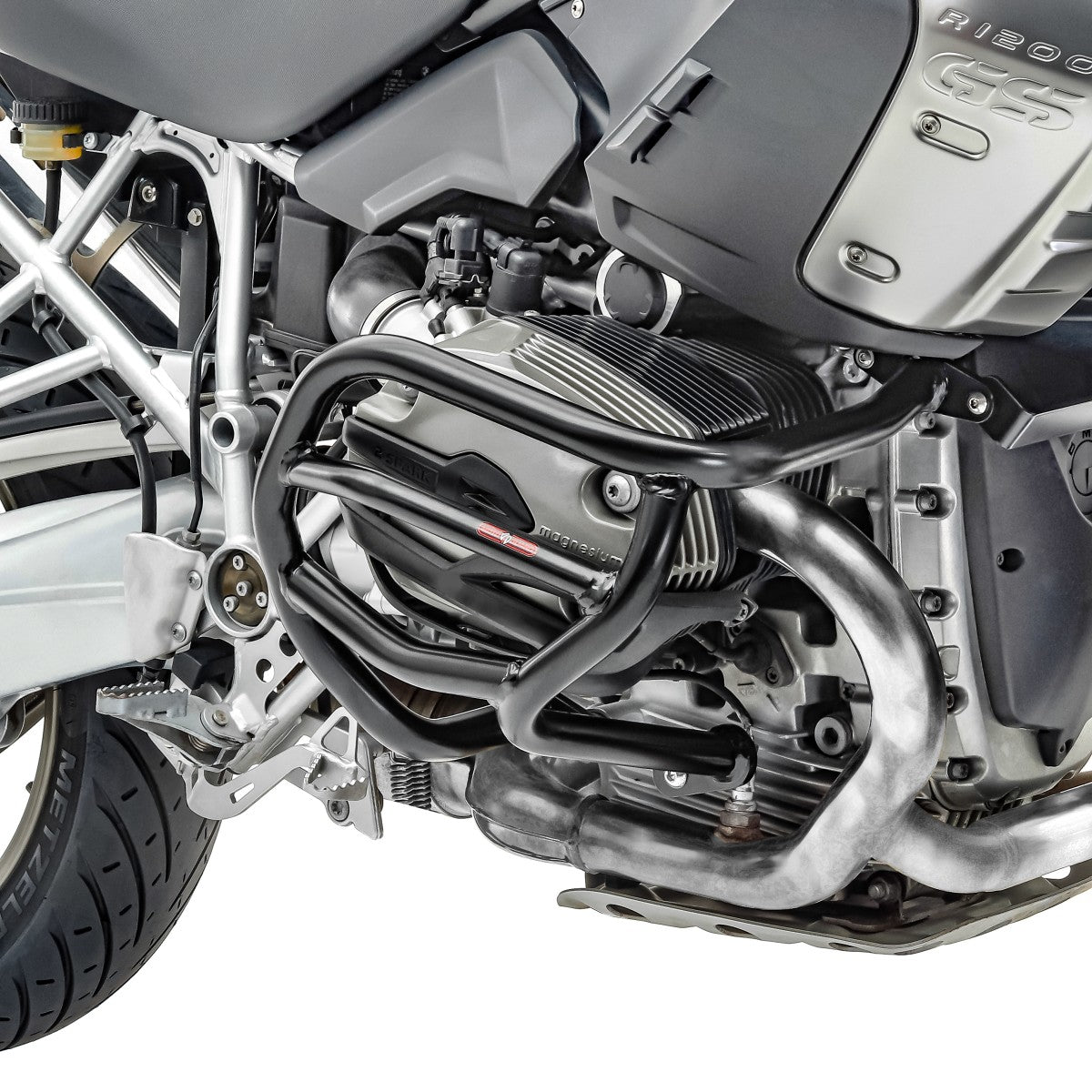 Crash bar pentru BMW R 1200 GS 04-12, Partea inferioara, Negru Protectie motor