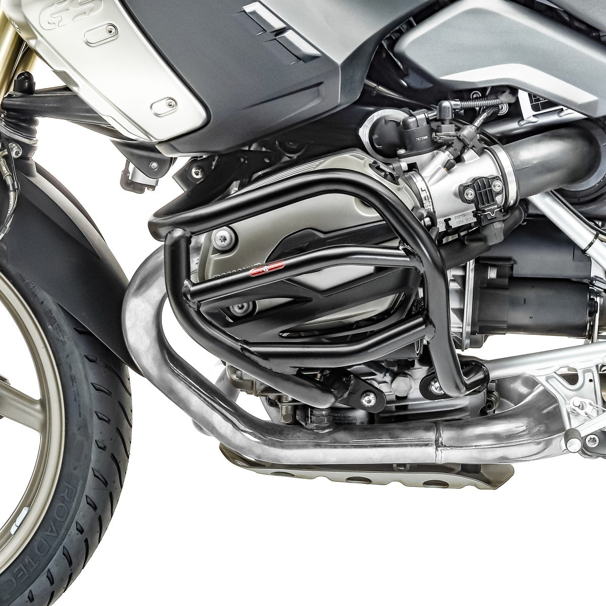Crash bar pentru BMW R 1200 GS 04-12, Partea inferioara, Negru Protectie motor