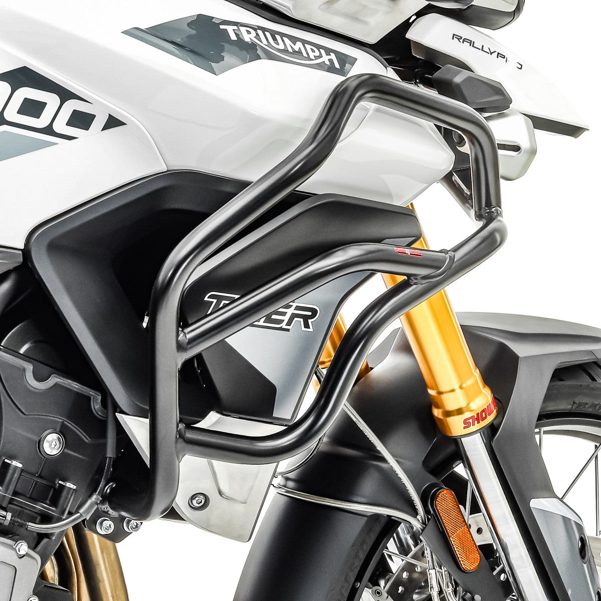 Crash bar pentru Triumph Tiger 900 / GT / Rally 20-23, Partea de sus, Negru Protectie motor