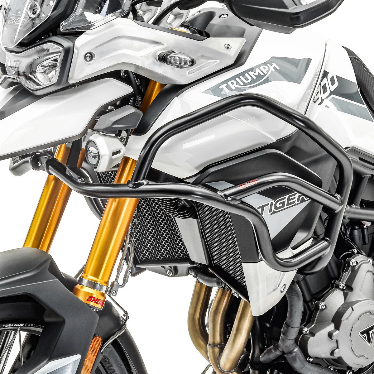 Crash bar pentru Triumph Tiger 900 / GT / Rally 20-23, Partea de sus, Negru Protectie motor