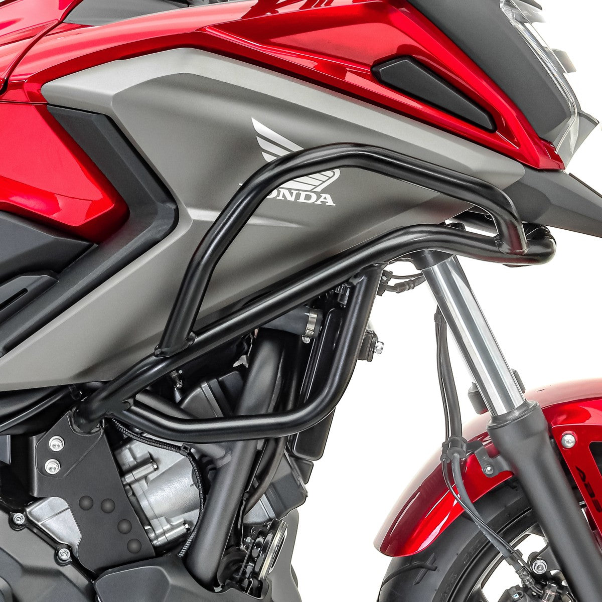 Crash bar, model L, pentru Honda NC 750 X / 700 X 12-20, Partea superioara, Negru Protectie motor