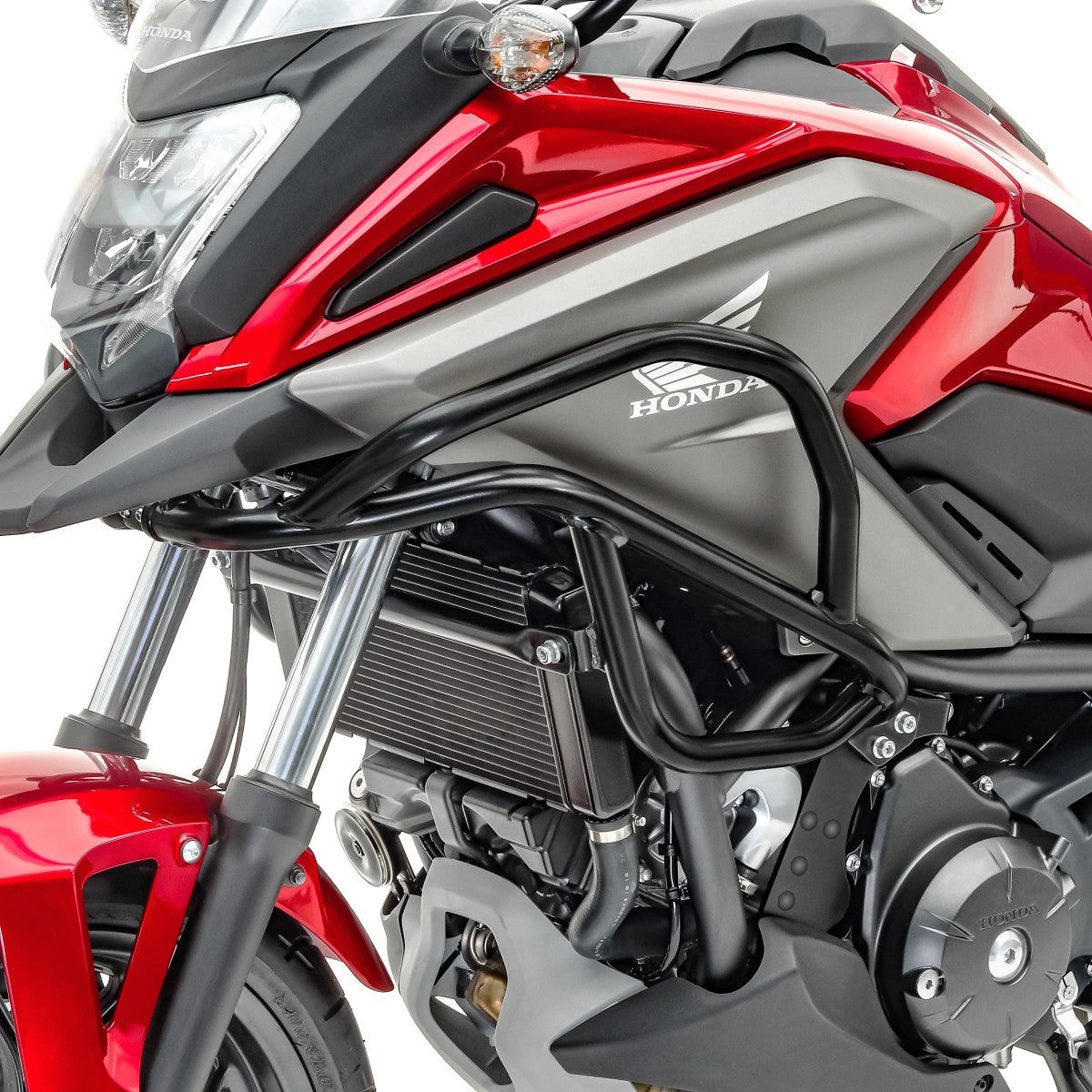 Crash bar, model L, pentru Honda NC 750 X / 700 X 12-20, Partea superioara, Negru Protectie motor