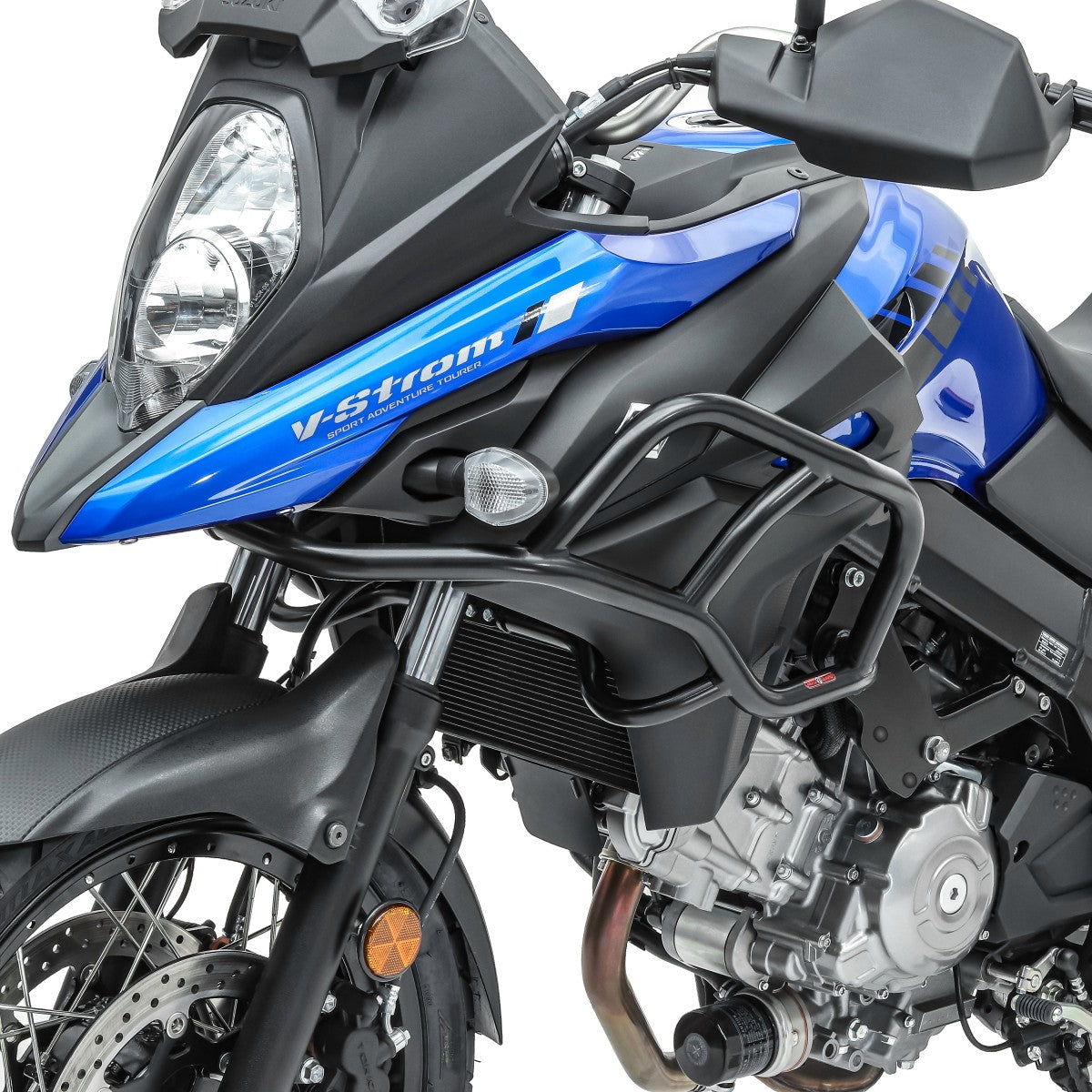 Crash bar + cric central set pentru Suzuki V-Strom 650 / XT 17-24, Negru