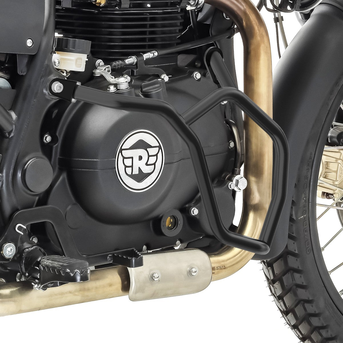 Crash bar pentru Royal Enfield Himalayan 17-21 , Partea inferioara, Negru Protectie motor