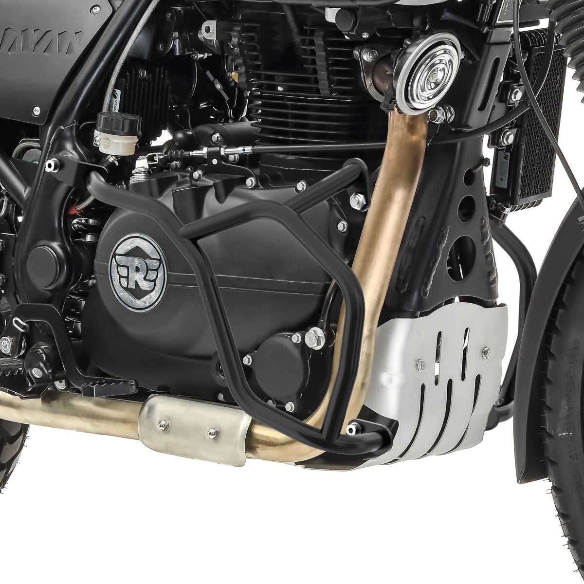 Crash bar pentru Royal Enfield Himalayan 17-21 , Partea inferioara, Negru Protectie motor