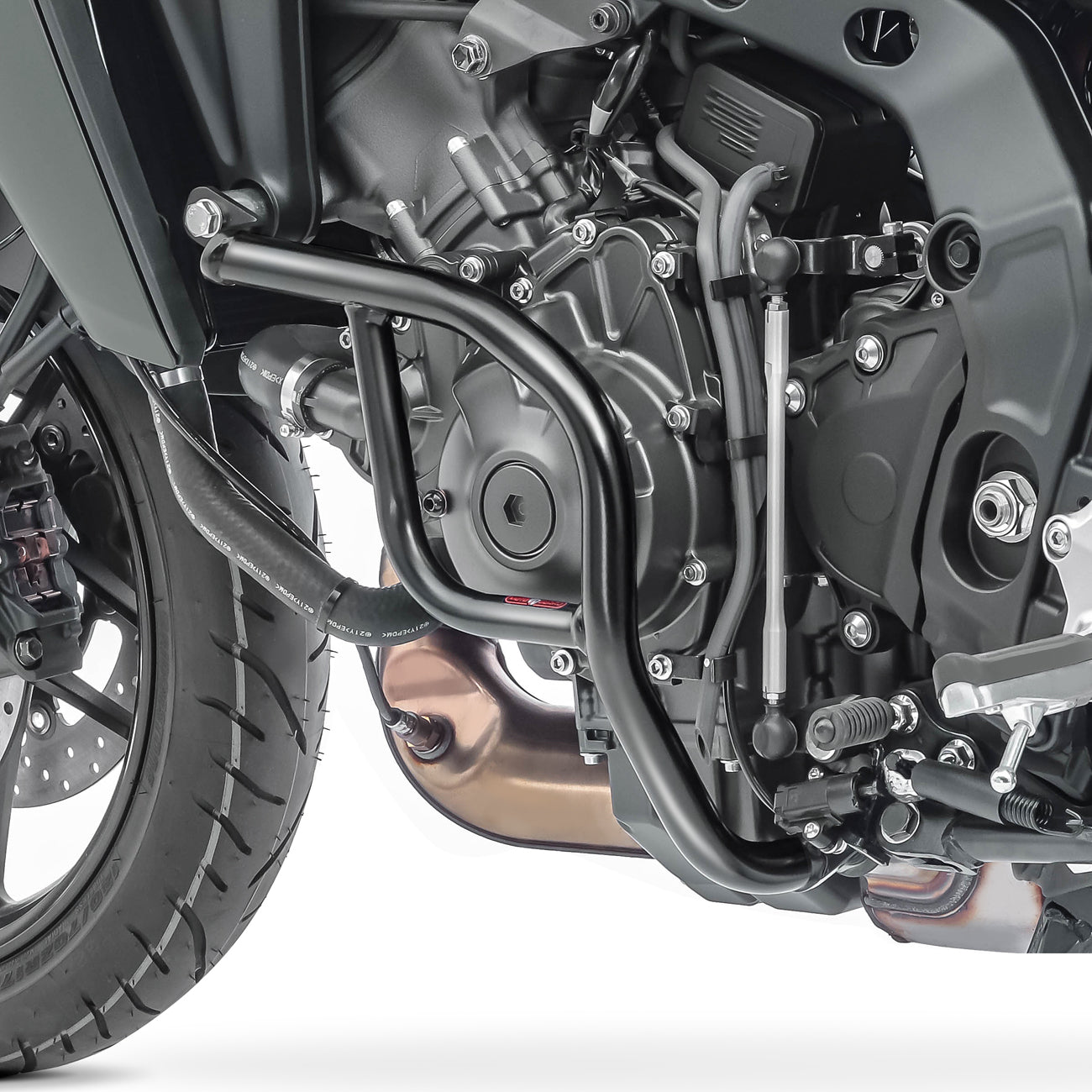 Crash bar pentru Yamaha MT-09 2021, Partea inferioara, Negru Protectie motor