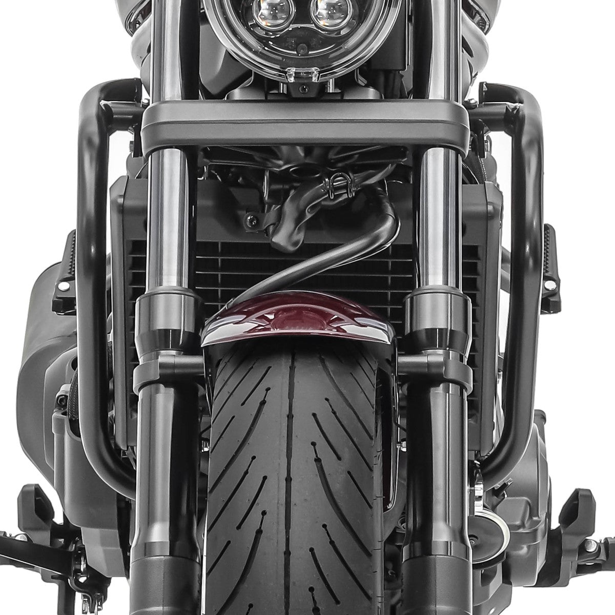 Crash bar pentru Honda Rebel 1100 CMX 21-24, Partea Superioara, Negru Protectie motor