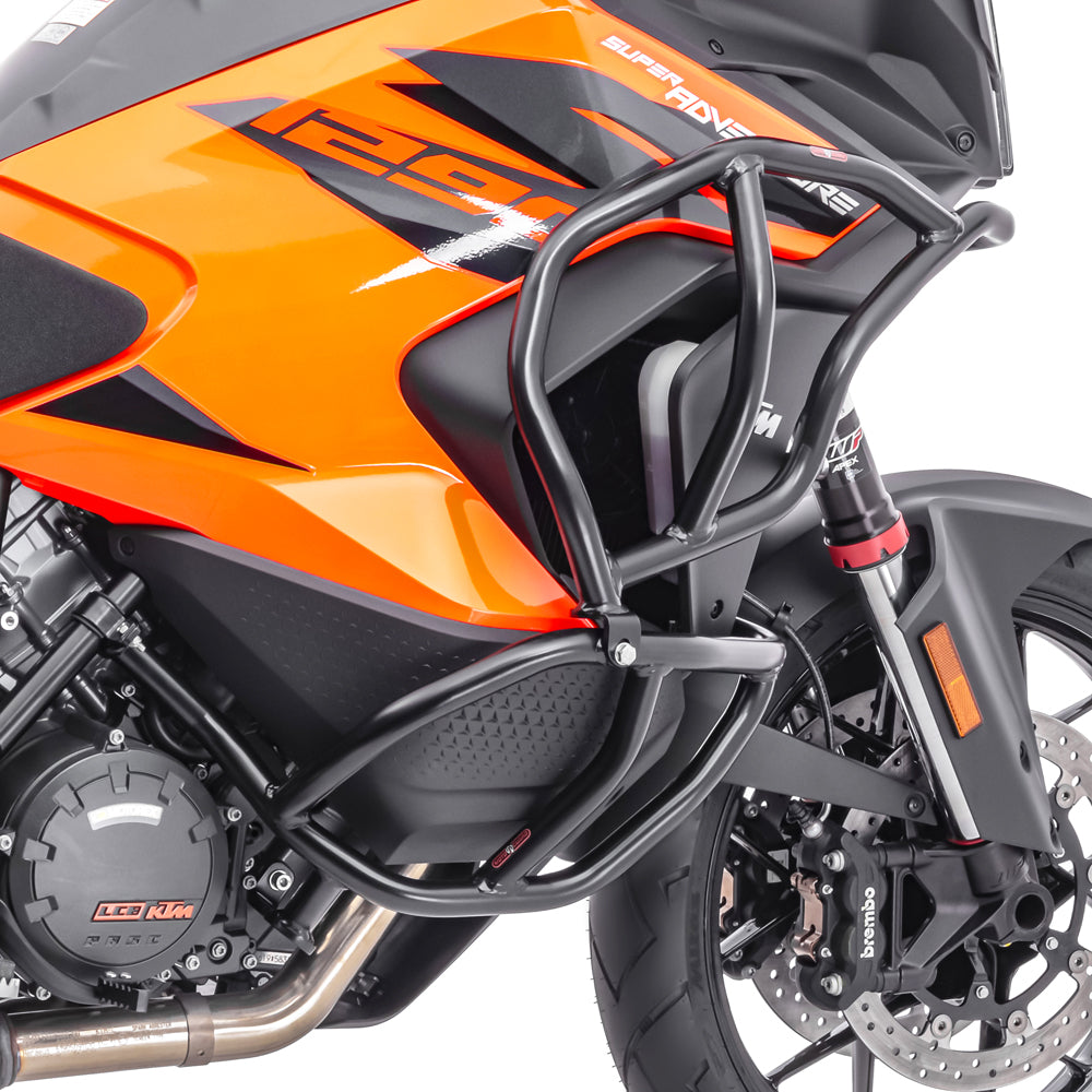 Crash bar pentru KTM 1290 Super Adventure S / R 21-24, Partea superioara, Negru Protectie motor