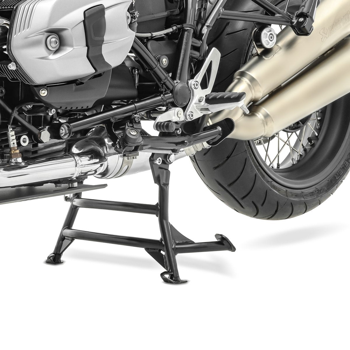 Cric central negru montat pe BMW R NineT 2014-2021