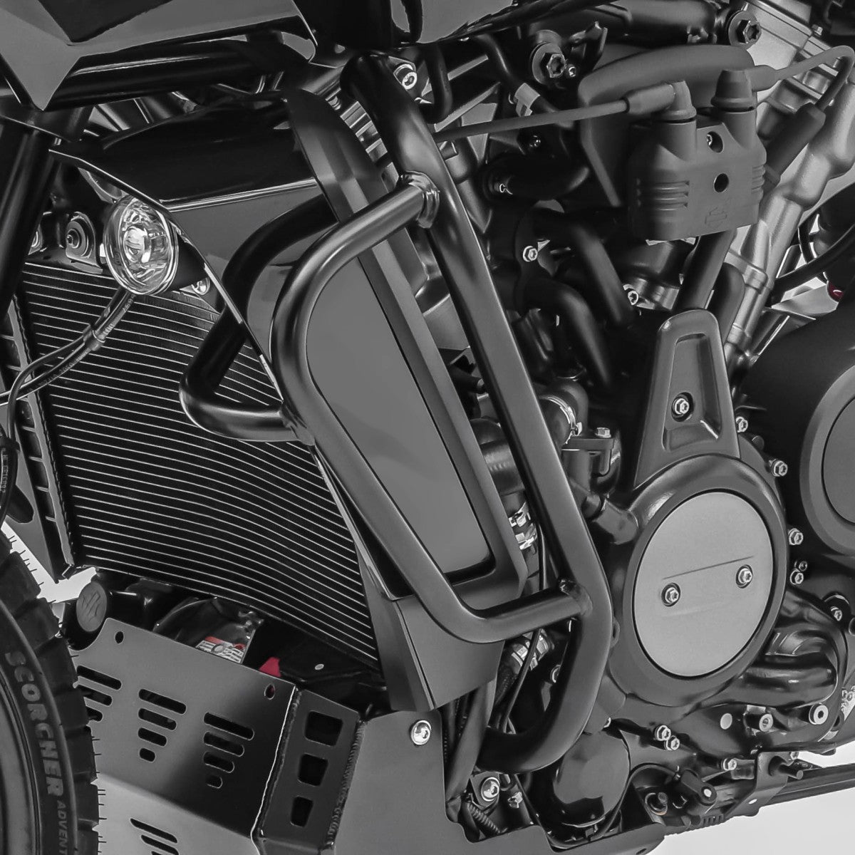 Crash bar pentru Harley Davidson Pan America 1250 21-23, Partea inferioara, Negru Protectie motor