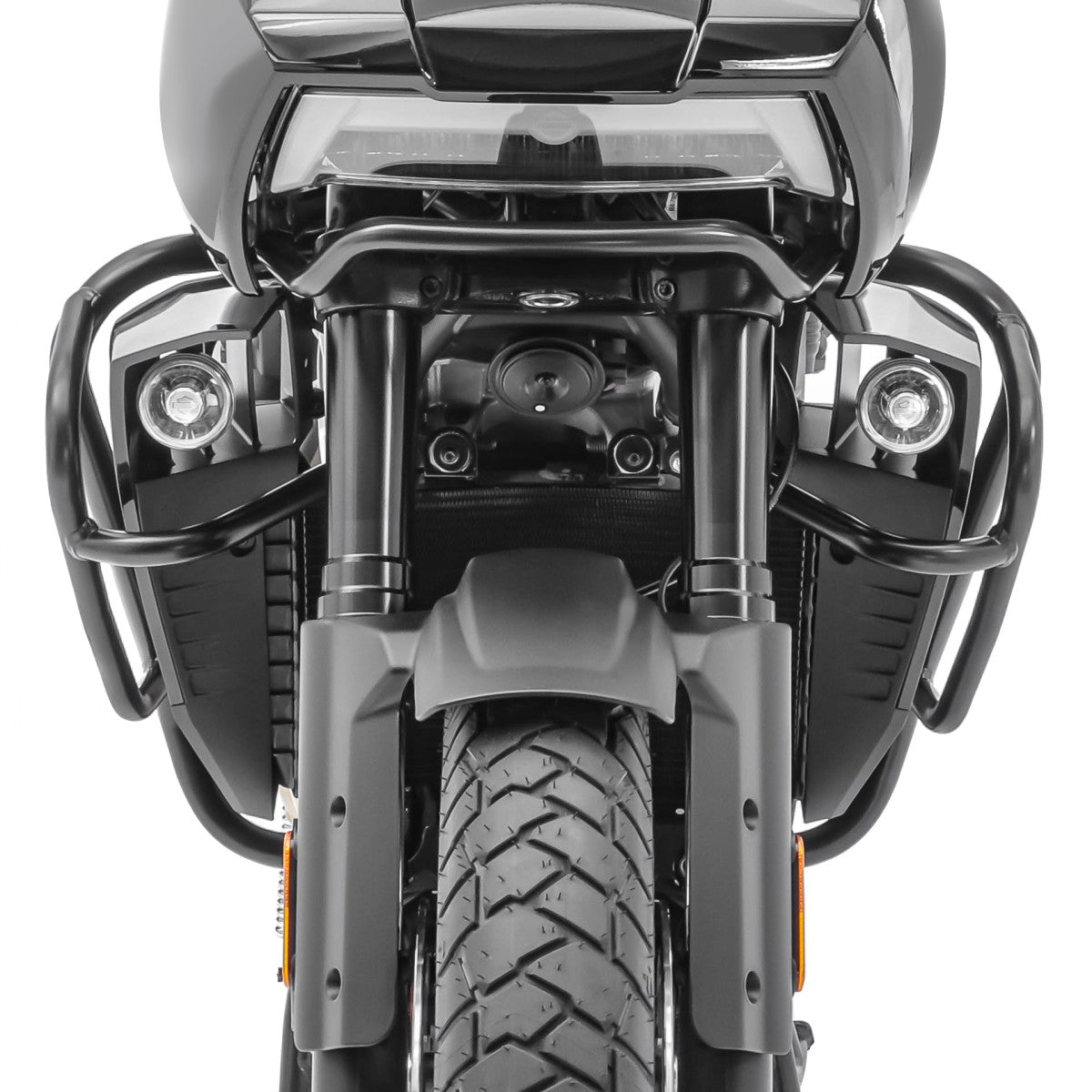 Crash bar pentru Harley Davidson Pan America 1250 21-23, Partea inferioara, Negru Protectie motor