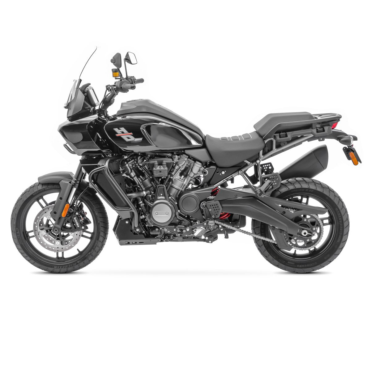 Crash bar pentru Harley Davidson Pan America 1250 21-23, Partea inferioara, Negru Protectie motor