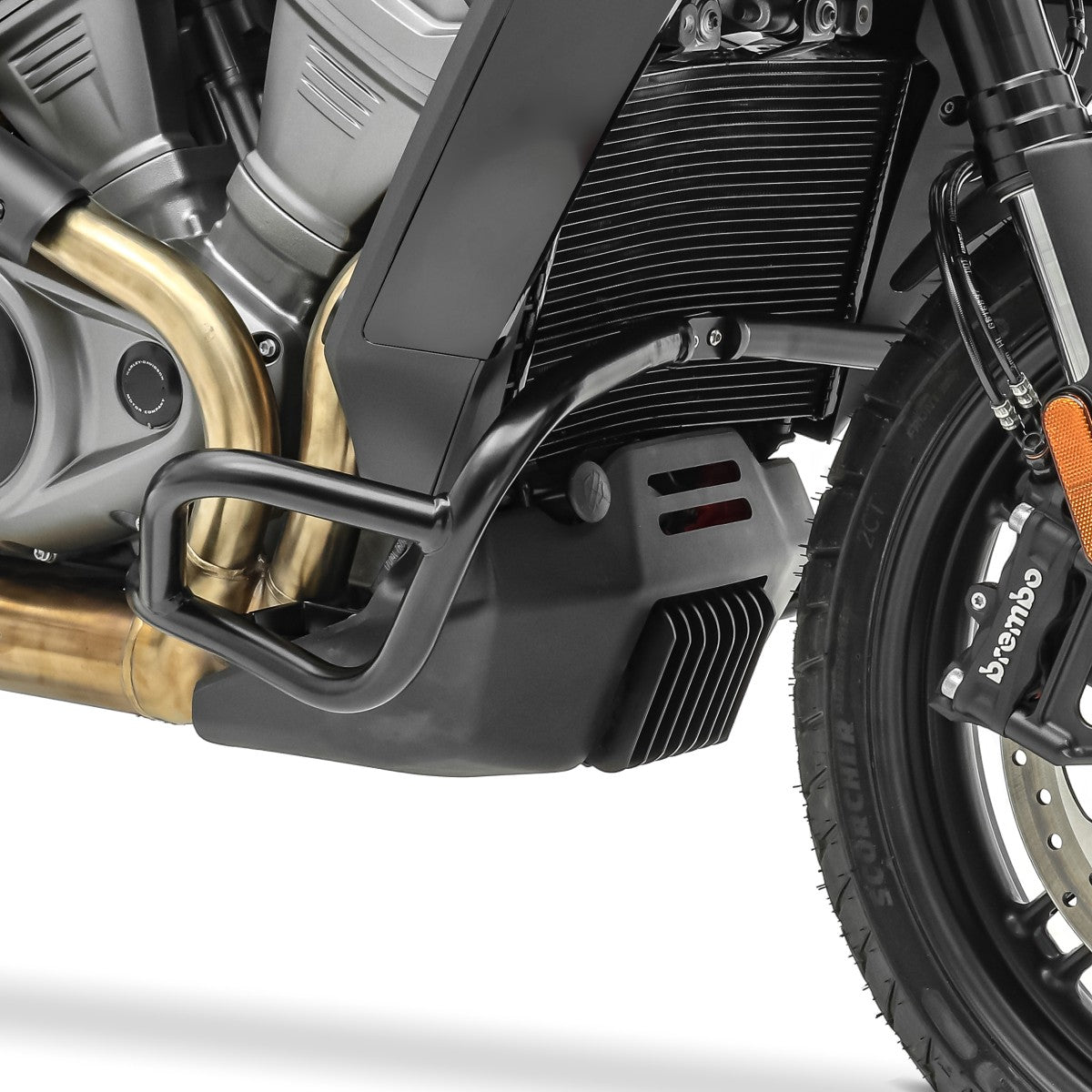 Crash bar pentru Harley Davidson Pan America 1250 / Special 21-24, Partea de jos, Negru Protectie motor