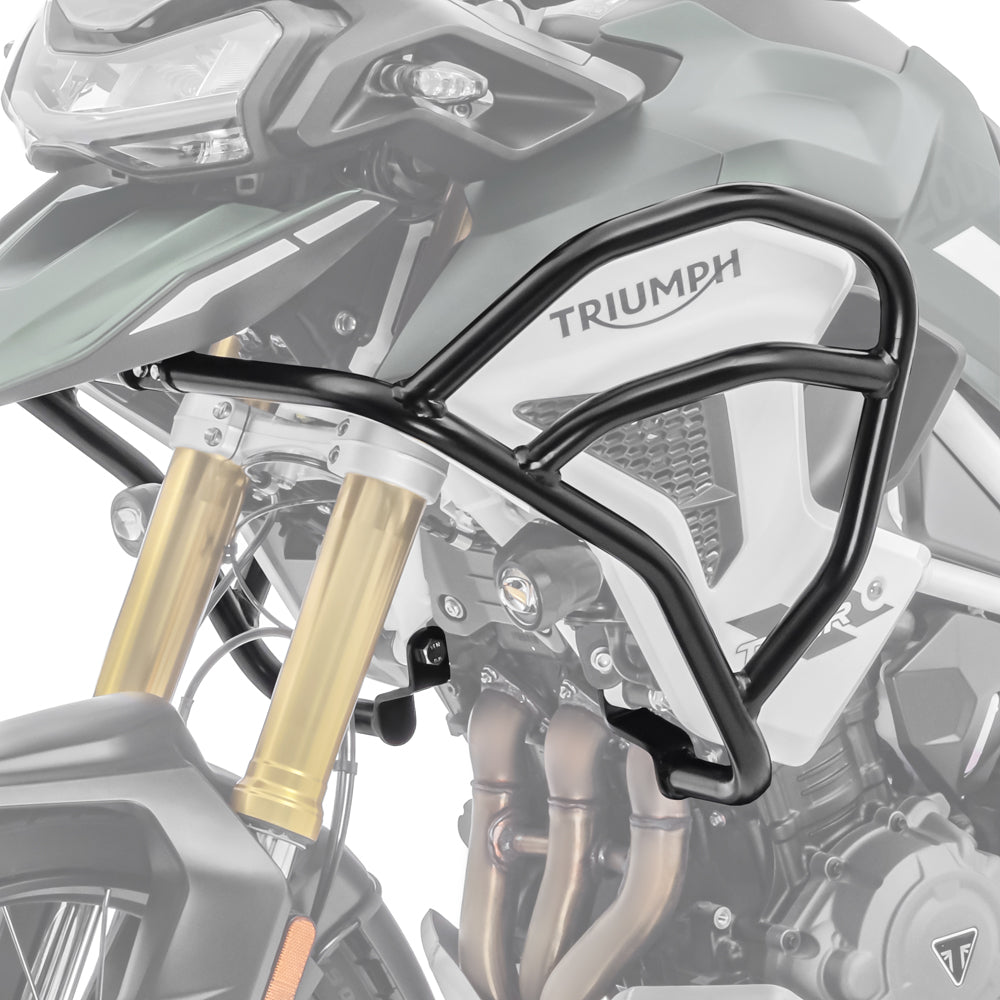 Crash bar pentru Triumph Tiger 1200 GT / Pro 22-24, Partea de sus, Negru Protectie motor