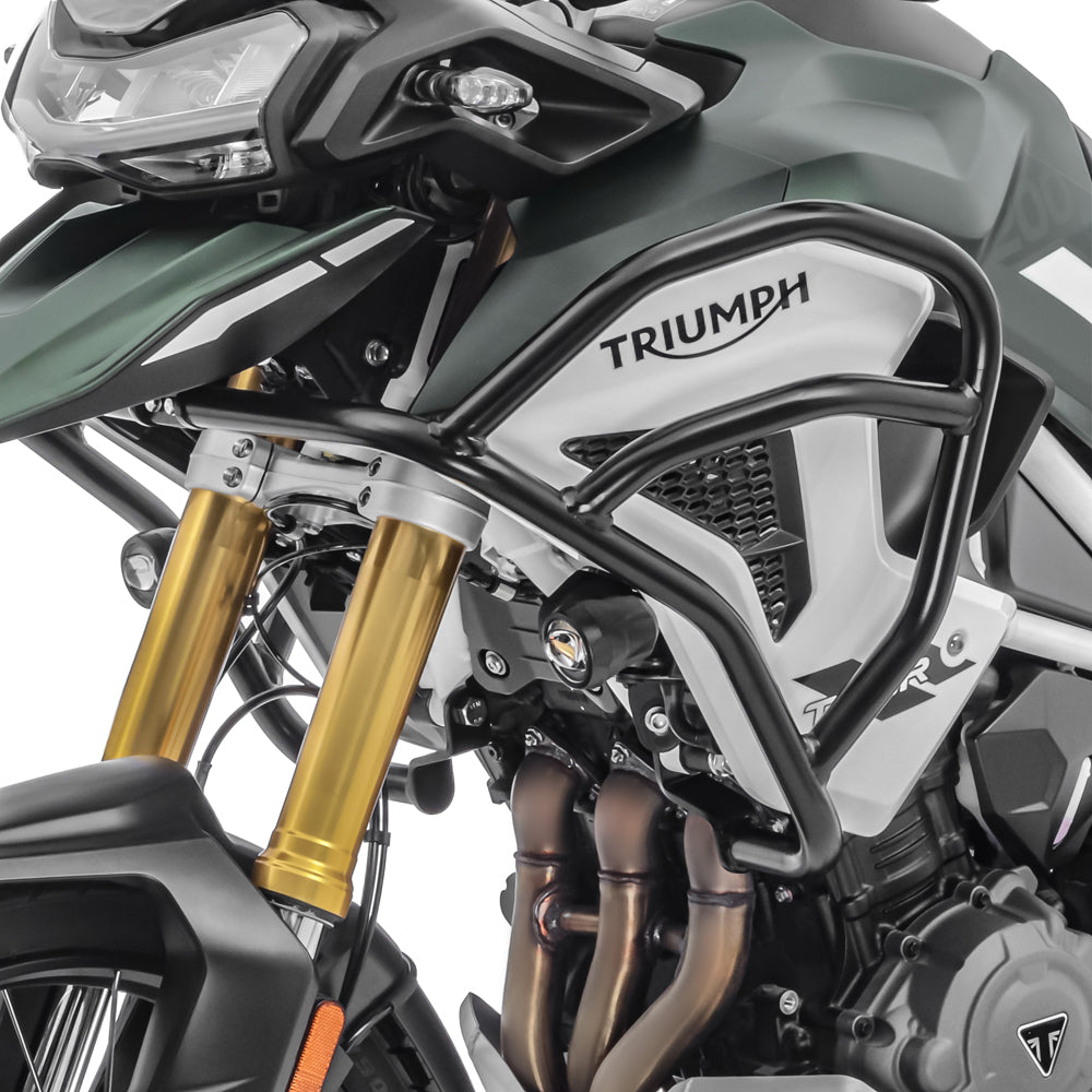 Crash bar pentru Triumph Tiger 1200 GT / Pro 22-24, Partea de sus, Negru Protectie motor