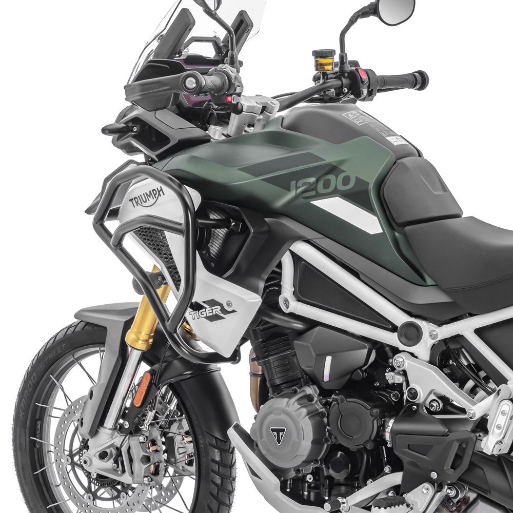 Crash bar pentru Triumph Tiger 1200 GT / Pro 22-24, Partea de sus, Negru Protectie motor