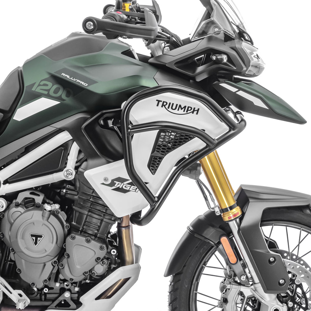 Crash bar pentru Triumph Tiger 1200 GT / Pro 22-24, Partea de sus, Negru Protectie motor