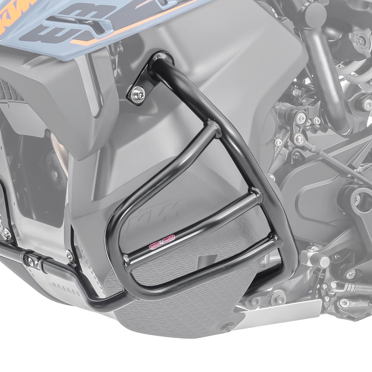 Crash bar pentru KTM 890 Adventure/ R 21-22, Partea inferioara, Negru Protectie motor