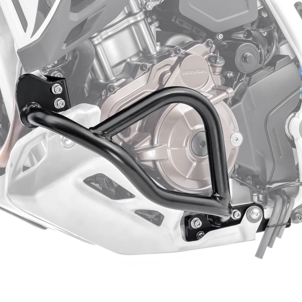 Crash bar pentru Honda Africa Twin Adventure Sports 1100 20-23, Partea de jos, Negru Protectie motor