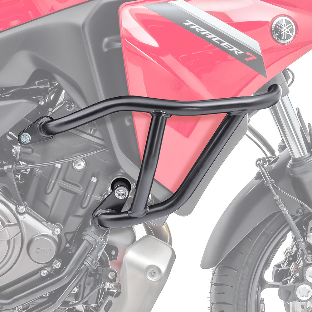 Crash bar pentru Yamaha Tracer 7 / GT 21-24  , Partea de sus, Negru Protectie motor