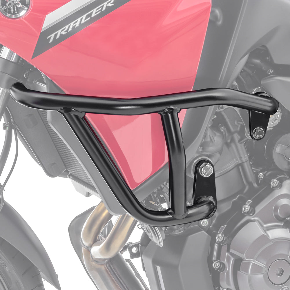 Crash bar pentru Yamaha Tracer 7 / GT 21-24  , Partea de sus, Negru Protectie motor