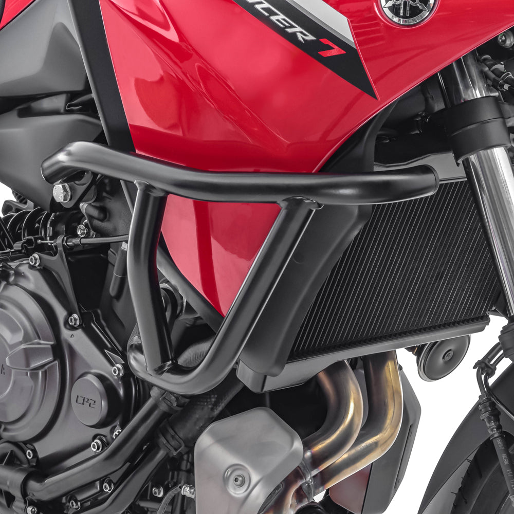 Crash bar pentru Yamaha Tracer 7 / GT 21-24  , Partea de sus, Negru Protectie motor