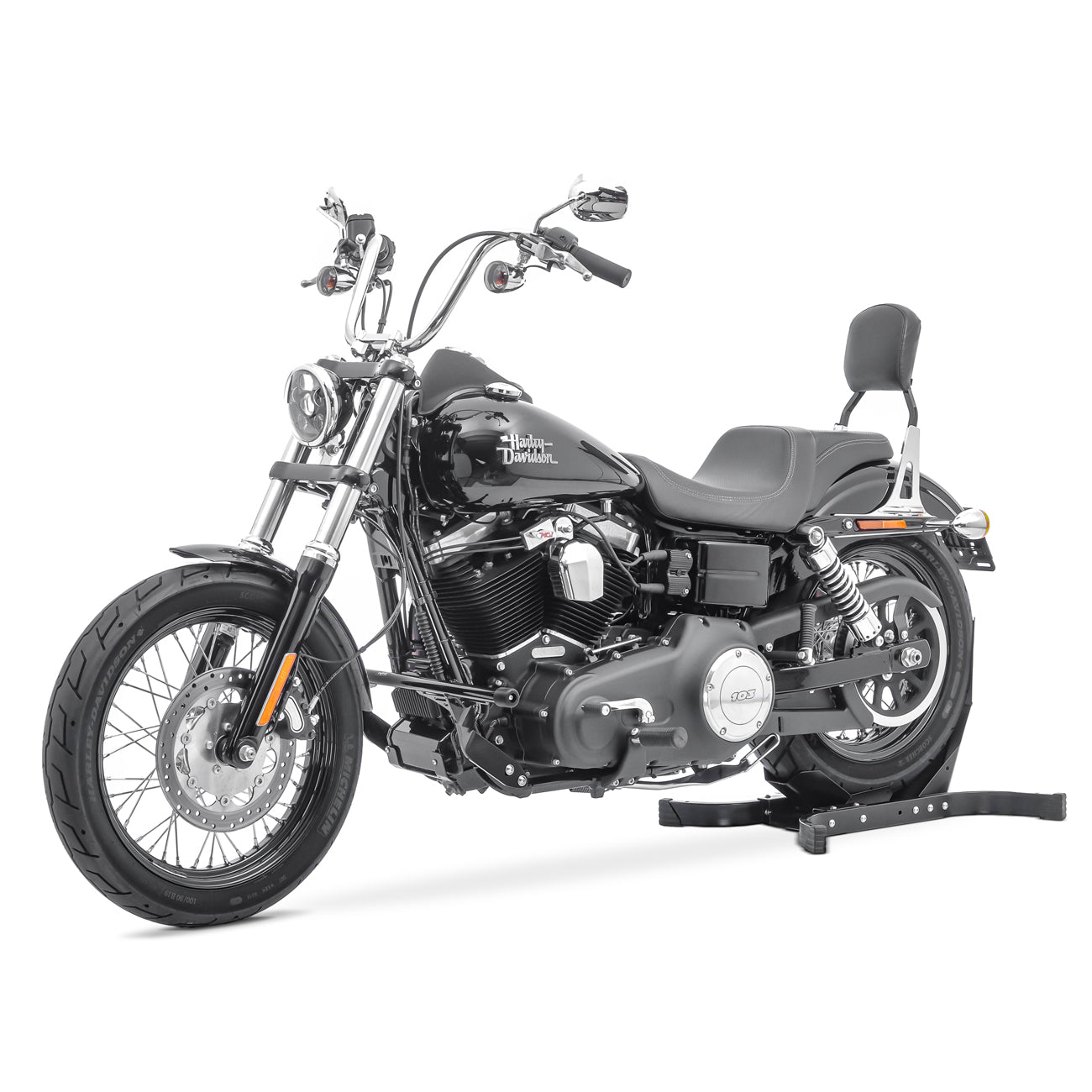 Crash bar pentru Harley Davidson Dyna 1990-2017, Partea de jos, Negru Protectie motor