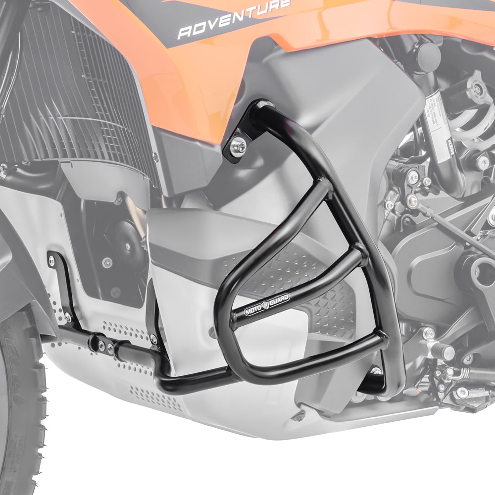 Crash bar pentru KTM 790 / 890 Adventure / R 23-24, Partea de jos, Negru Protectie motor
