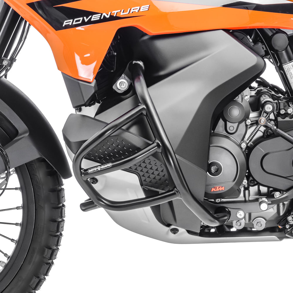 Crash bar pentru KTM 790 / 890 Adventure / R 23-24, Partea de jos, Negru Protectie motor