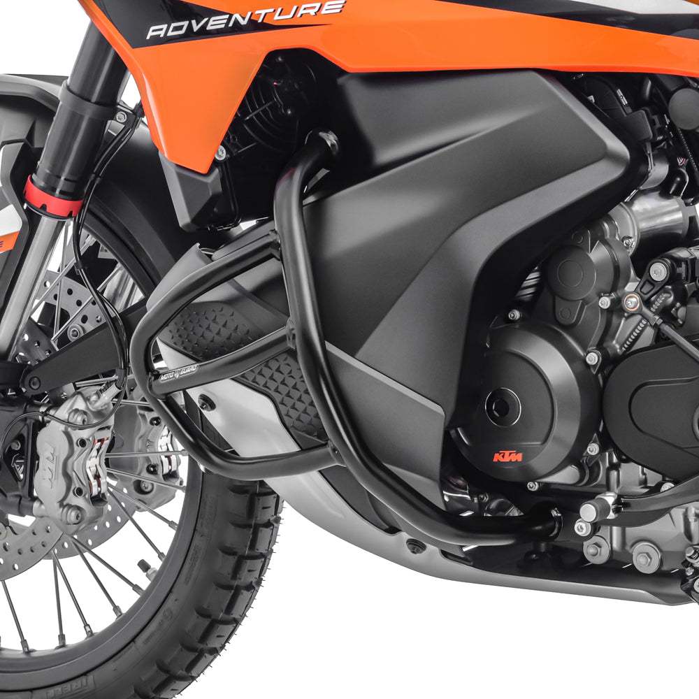 Crash bar pentru KTM 790 / 890 Adventure / R 23-24, Partea de jos, Negru Protectie motor