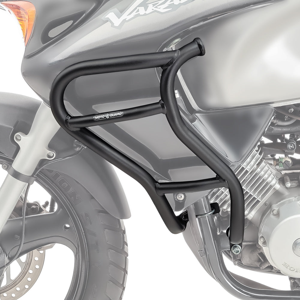 Crash bar pentru Honda Varadero 125 01-06, Partea de sus, Negru Protectie motor