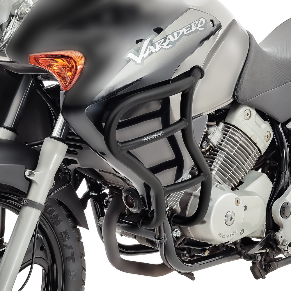 Crash bar pentru Honda Varadero 125 01-06, Partea de sus, Negru Protectie motor