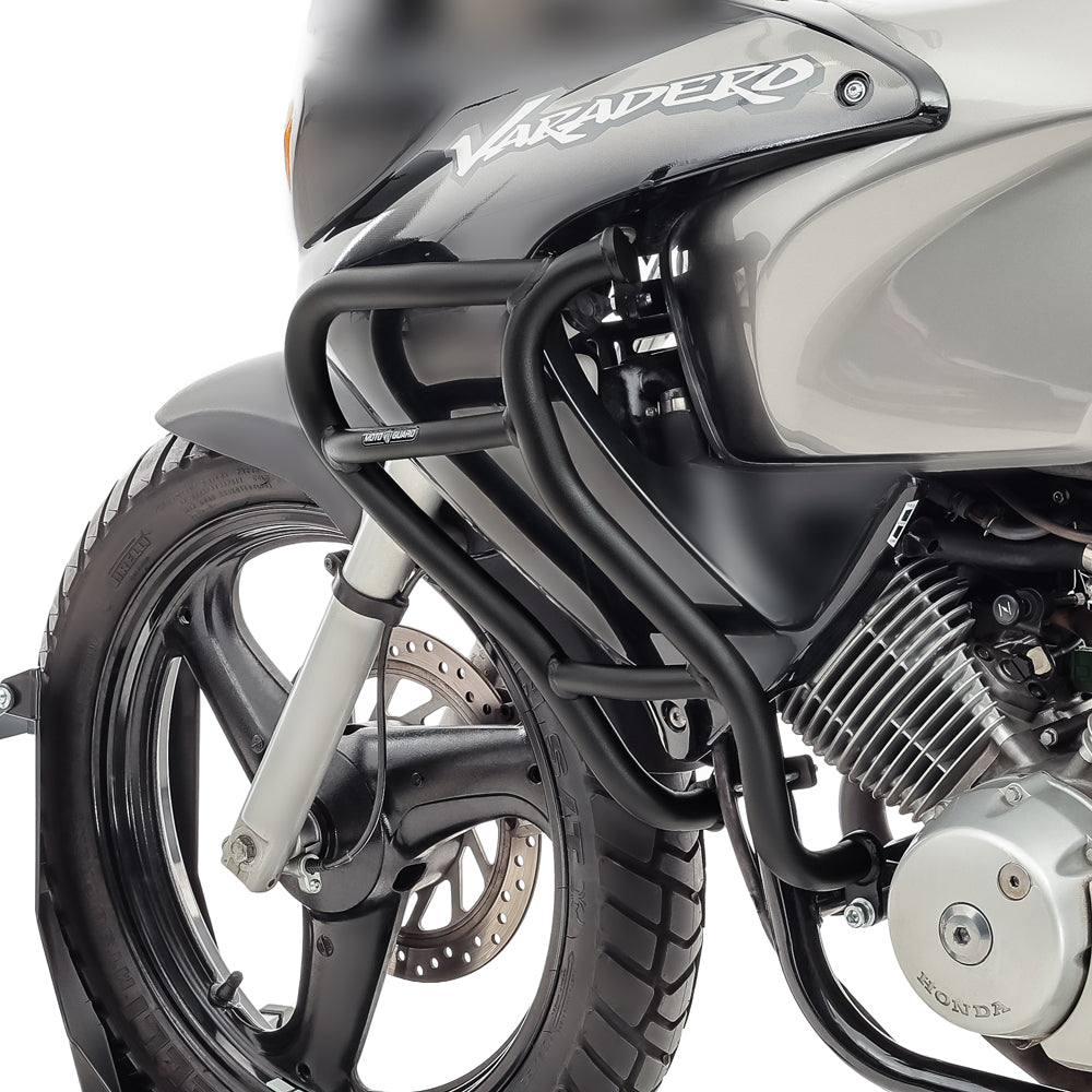 Crash bar pentru Honda Varadero 125 01-06, Partea de sus, Negru Protectie motor