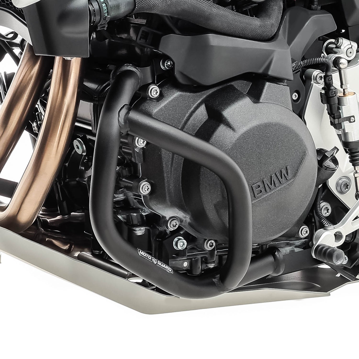 Crash bar, pentru BMW F 900 GS 2024, Partea inferioara, Negru Protectie motor