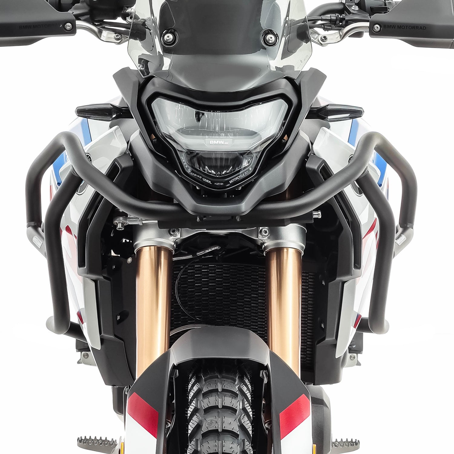 Crash bar, pentru BMW F 900 GS 2024, Partea superioara, Negru Protectie motor